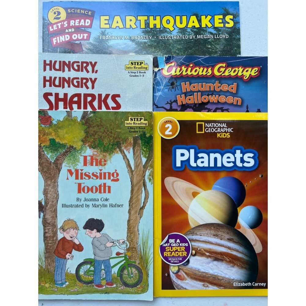 Set Of 5 Childrens Level 2 Reading Book Education Teach Home School Varied Topic